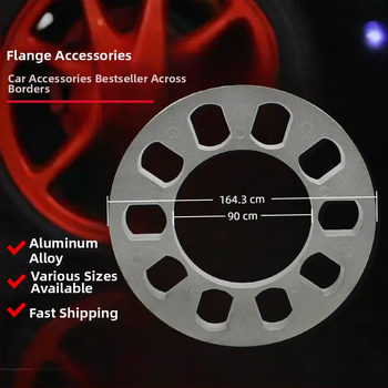 TIROL aliuminio lydinio ratų hub flanšas — 5 ir 4 skylės, storis 12 mm, pritaikymas galimas
