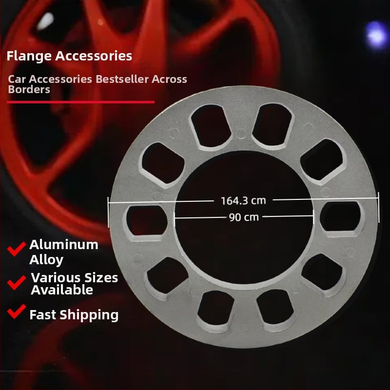 TIROL aliuminio lydinio ratų hub flanšas — 5 ir 4 skylės, storis 12 mm, pritaikymas galimas
