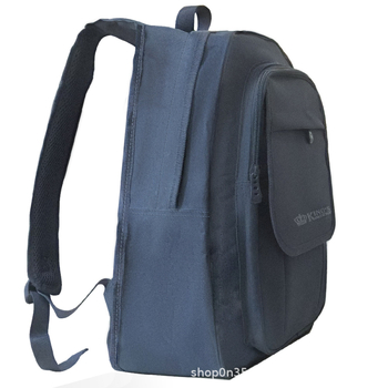 Unisex daudzfunkcionāla mugursoma ar dubultiem plecu siksnām, Oxford audums, izšūts logotips; piemērota kempingam, ceļojumiem un āra sportam; tilpums zem 20 L; der 12 collu klēpjdatoram