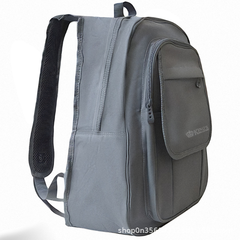 Unisex daudzfunkcionāla mugursoma ar dubultiem plecu siksnām, Oxford audums, izšūts logotips; piemērota kempingam, ceļojumiem un āra sportam; tilpums zem 20 L; der 12 collu klēpjdatoram