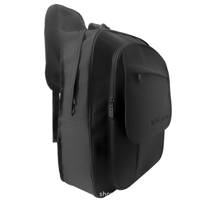 Unisex daudzfunkcionāla mugursoma ar dubultiem plecu siksnām, Oxford audums, izšūts logotips; piemērota kempingam, ceļojumiem un āra sportam; tilpums zem 20 L; der 12 collu klēpjdatoram