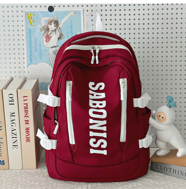 Unisex mugursoma universitātei un ceļojumiem, poliesters, gaisa spilvena plecu siksnas, tilpums zem 20 L, vieta 13 collu klēpjdatoram, vienkrāsains