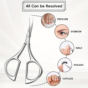 Meidao Ψαλίδια μακιγιάζ με μυτερή άκρη και στρογγυλή κεφαλή – Ανοξείδωτο ατσάλι, μοντέλο qwt-1389