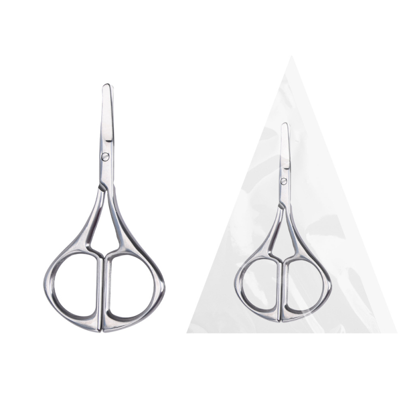 Meidao Ψαλίδια μακιγιάζ με μυτερή άκρη και στρογγυλή κεφαλή – Ανοξείδωτο ατσάλι, μοντέλο qwt-1389