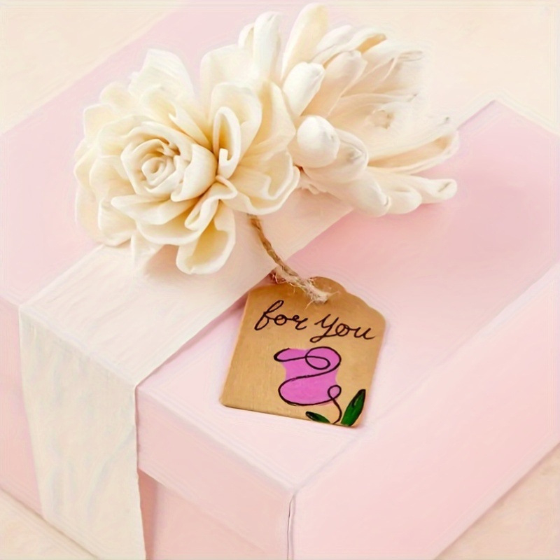 Etichete de cadouri din hârtie cu sfoară din cânepă — etichete de preț goale, personalizabile; materiale: hârtie Kraft, hârtie fragilă, etichetă PVC, etichetă oglindă; cod articol jd601099892677897