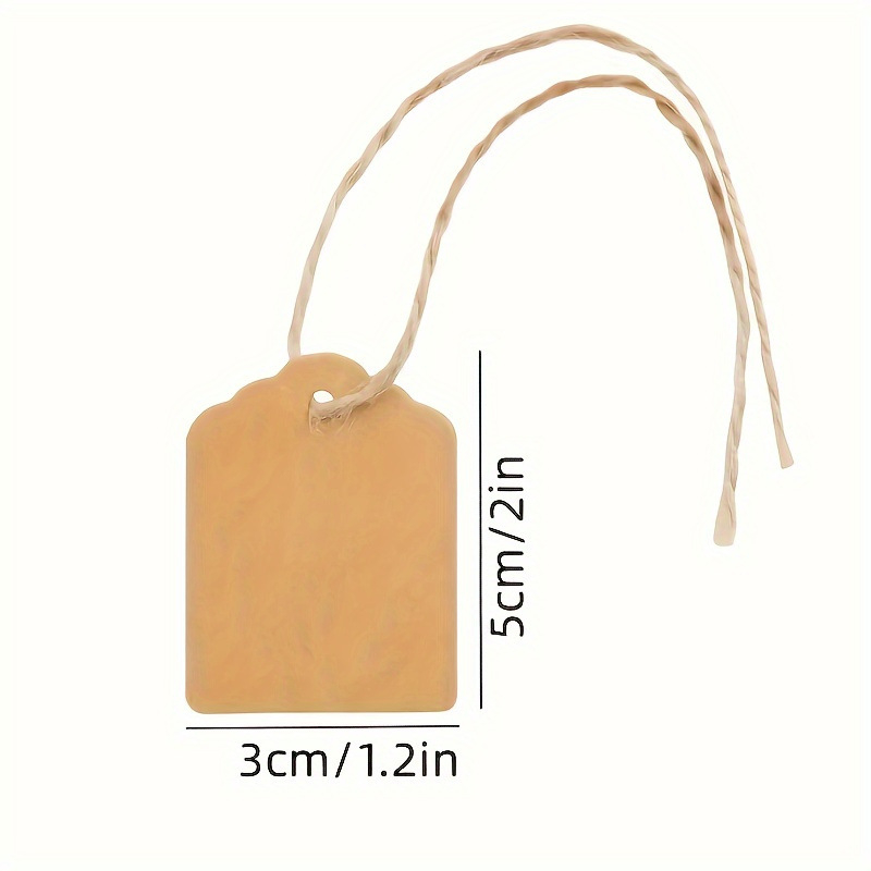 Etichete de cadouri din hârtie cu sfoară din cânepă — etichete de preț goale, personalizabile; materiale: hârtie Kraft, hârtie fragilă, etichetă PVC, etichetă oglindă; cod articol jd601099892677897