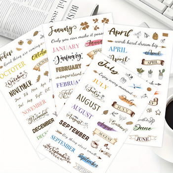 Dienasgrāmatas uzlīmītes — 4 lapas, Papīrs, Pielāgošana pieejama, Preces kods jd601101724438464