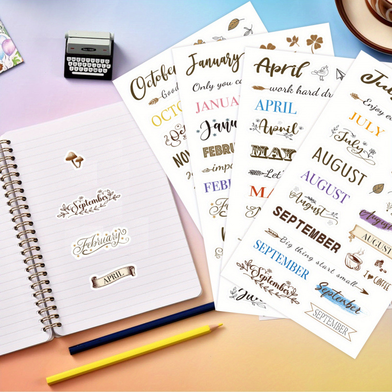 Dienasgrāmatas uzlīmītes — 4 lapas, Papīrs, Pielāgošana pieejama, Preces kods jd601101724438464