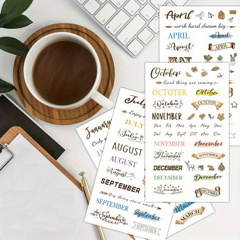 Dienasgrāmatas uzlīmītes — 4 lapas, Papīrs, Pielāgošana pieejama, Preces kods jd601101724438464