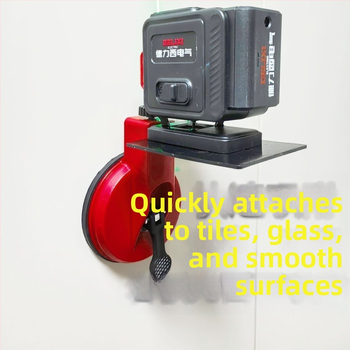 Laserski nivo s usisnom čašom za keramičke pločice i staklo, vanjska zidna montaža, visoka preciznost, Strength Factory