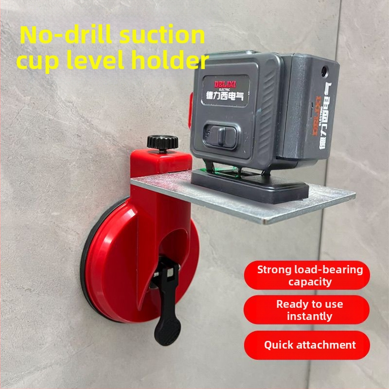 Лазерен нивелир с вакуумна чашка за плочки и стъкло, лазерен принцип, външен стенен монтаж, висок прецизитет, Strength Factory