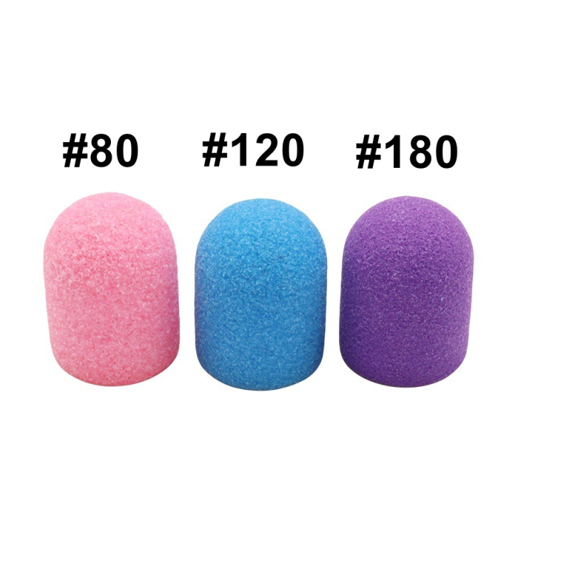 Pedikīra smilšu vāciņš ar plastmasas pamatu nagu virsmas pulēšanai • Modelis: plastmasas pamats • Izcelsme: Henan