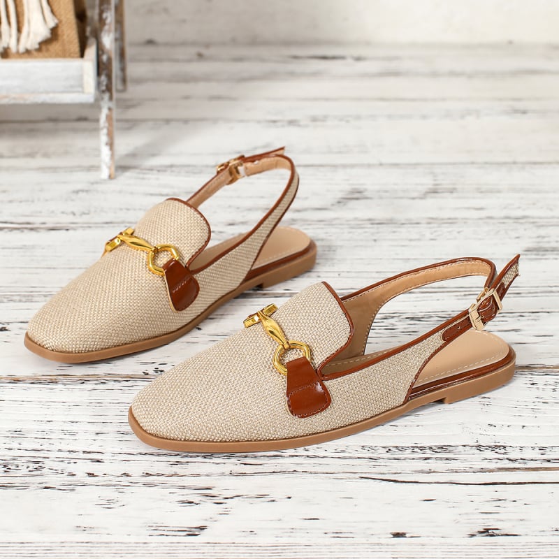 Sieviešu slip-on mūļu kurpes ar apaļu purnu, PU augšdaļa, zems papēdis 1-3 cm, ar vienu siksnu