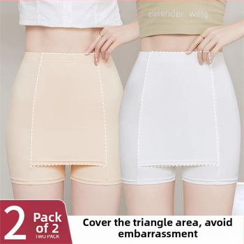 Γυναικείοι κολάν με διπλού στρώματος, ενσωματωμένα σορτσάκια για σεμνότητα, ύφασμα Milk Silk, μήκος τριών τετάρτων, διαπνέοντα