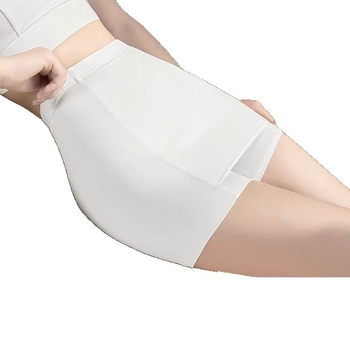 Γυναικείοι κολάν με διπλού στρώματος, ενσωματωμένα σορτσάκια για σεμνότητα, ύφασμα Milk Silk, μήκος τριών τετάρτων, διαπνέοντα