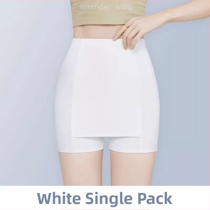 Γυναικείοι κολάν με διπλού στρώματος, ενσωματωμένα σορτσάκια για σεμνότητα, ύφασμα Milk Silk, μήκος τριών τετάρτων, διαπνέοντα