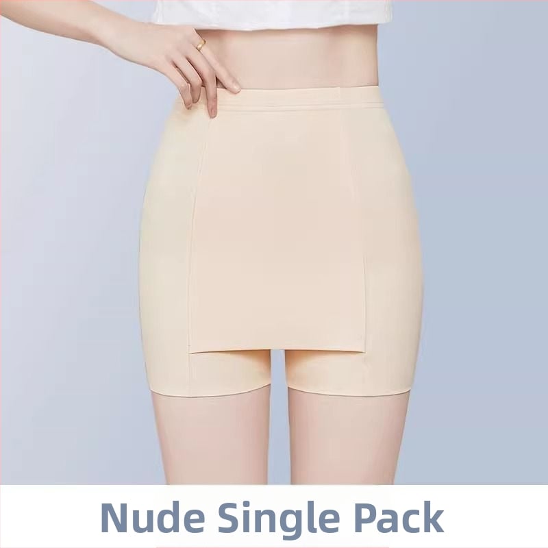 Γυναικείοι κολάν με διπλού στρώματος, ενσωματωμένα σορτσάκια για σεμνότητα, ύφασμα Milk Silk, μήκος τριών τετάρτων, διαπνέοντα