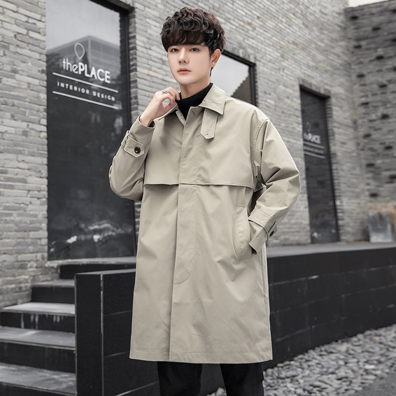 Vīriešu vēja jaka stilā, brīva griezuma, kakla turn-down, vienas rindas aizdare, audums Modal ar zaķa kažoku