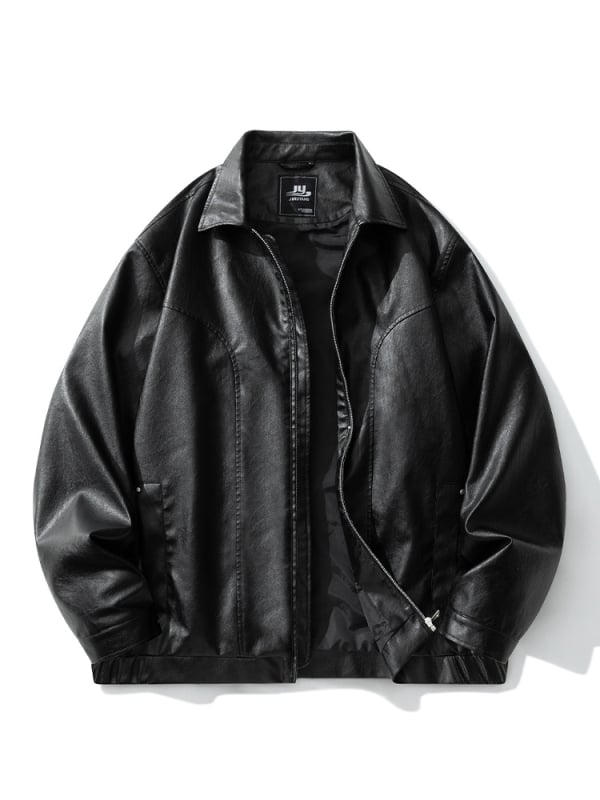 Vīriešu jaka ar apgrieztu apkakli, rāvējslēdzēja aizdare, brīvs piegriezums, sānu kabatas, ūdensizturīga un pretvēja