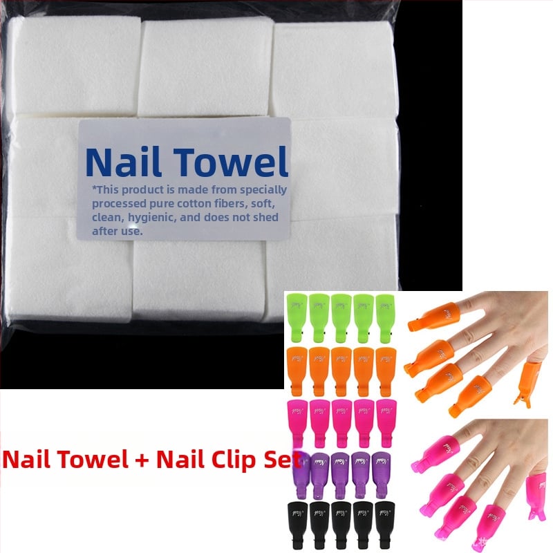 Nagu lakas noņemšanas klipu komplekts ar gel remover komplektu – Guangzhou Xiangrun zīmols, izcelsme Zhengzhou, nagu kopšanas instrumentu komplekts