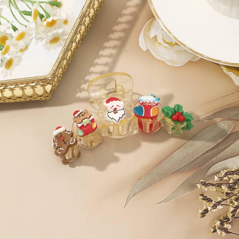 Matu spraude ar Ziemassvētku motīvu – Ziemassvētku vecīša un haizivs motīvs, plastmasa/rezīns, sievietēm, ziemā 2025