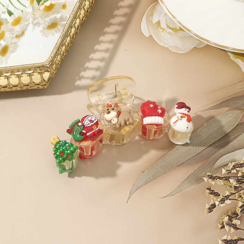 Matu spraude ar Ziemassvētku motīvu – Ziemassvētku vecīša un haizivs motīvs, plastmasa/rezīns, sievietēm, ziemā 2025