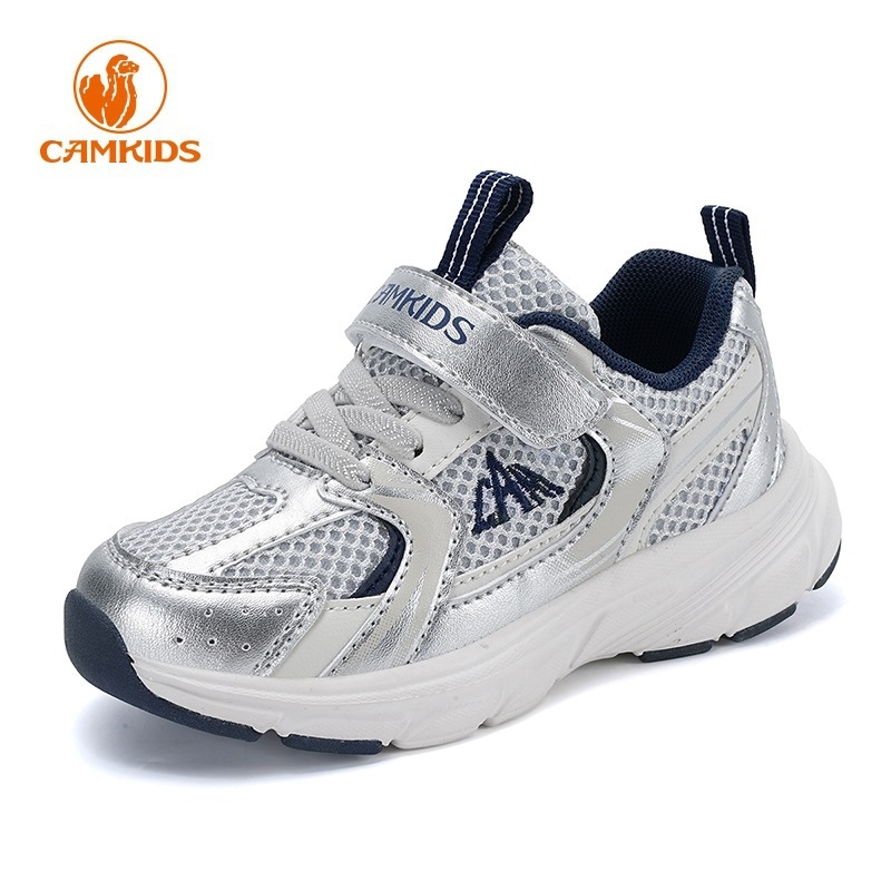 CAMKIDS Vaikų sportbačiai berniukams 4–6 metų, kvėpuojantis tinklinis viršus, neslystanti padą
