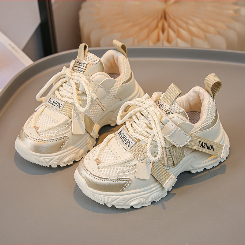 Meitenēm skriešanas apavi - Velcro aizdare, bieza pacēlāja zole augstumam, elpojošs mākslīgās ādas virsējais, gumijas zole, vecums 7-16 gadi, vasara-pavasaris-rudens