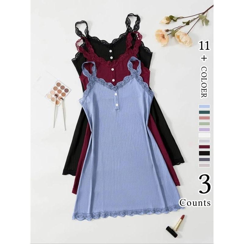 Női hálóruha csipkével, elöl gombokkal és satin masnival, féloldalas plüss anyag, pamut tartalom kevesebb mint 30%, 2025 tavasz