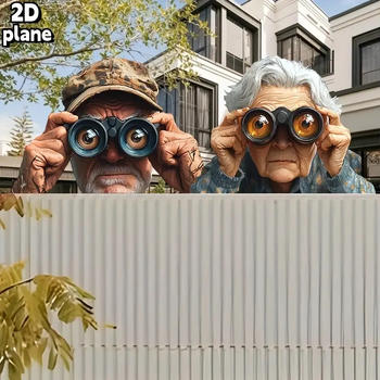 Vrtni ograda znak umjetnička dekoracija privjesak, PVC izrezbarivanje, moderni minimalistički stil, kategorija Peeping