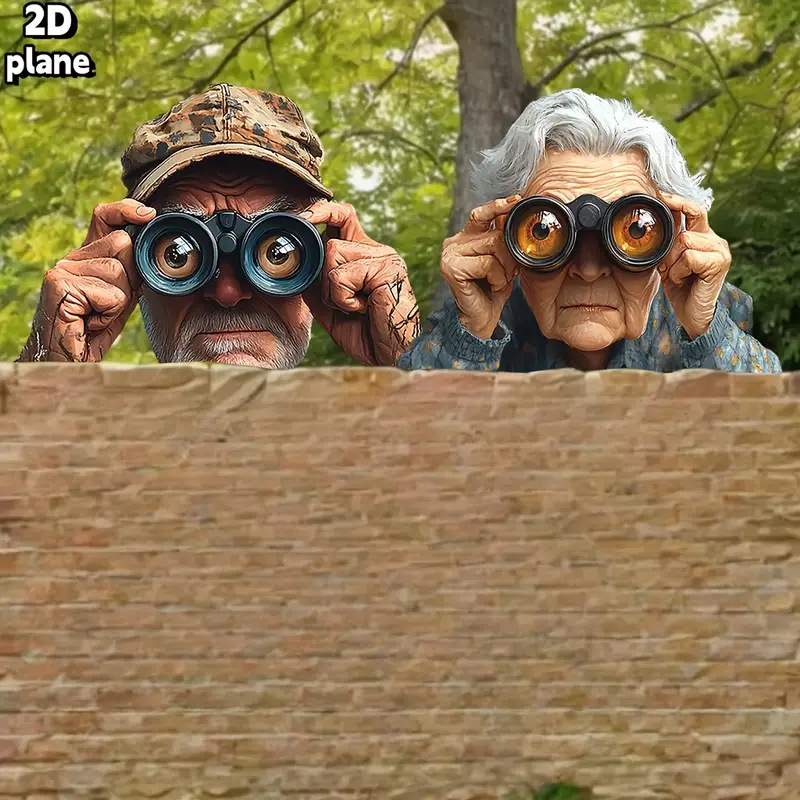 Vrtni ograda znak umjetnička dekoracija privjesak, PVC izrezbarivanje, moderni minimalistički stil, kategorija Peeping