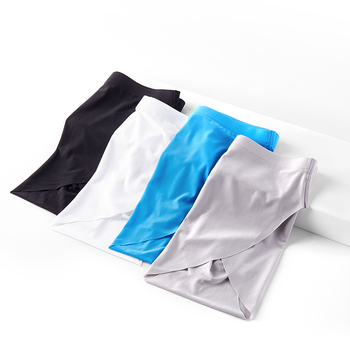 Vīriešu biksītes Ice Silk, 3D reljefs, daļēji caurspīdīgas, vidējā josta, ātra žūšana