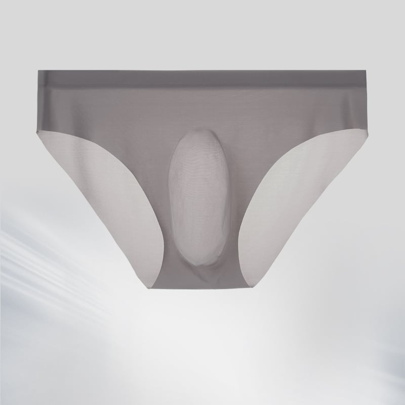 Vīriešu biksītes Ice Silk, 3D reljefs, daļēji caurspīdīgas, vidējā josta, ātra žūšana