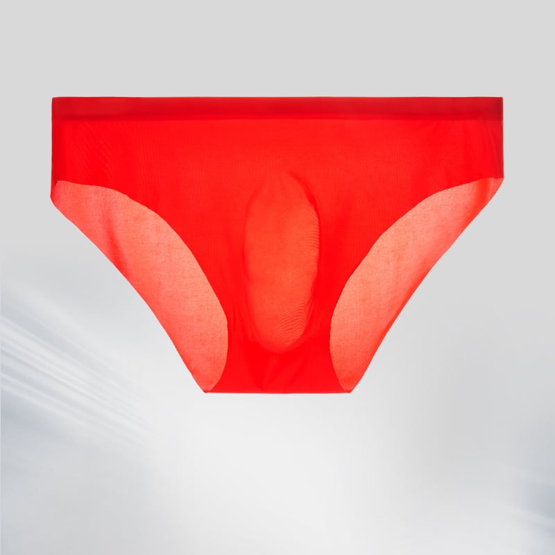 Vīriešu biksītes Ice Silk, 3D reljefs, daļēji caurspīdīgas, vidējā josta, ātra žūšana