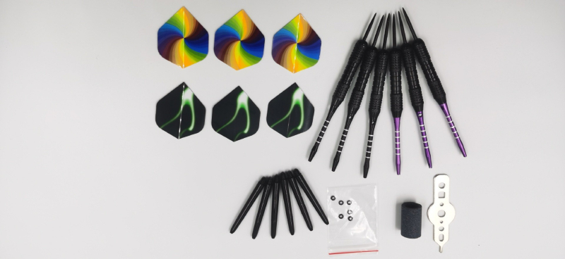 Jinhui dārts komplekts, alumīnija sakausējums, svars 22 g, adatu gals, dāvanu kastīte