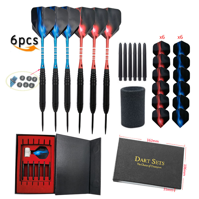 Jinhui dārts komplekts, alumīnija sakausējums, svars 22 g, adatu gals, dāvanu kastīte