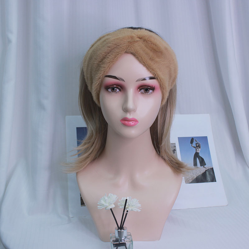 Korejas stila matu lente ar loku, rūtains raksts, materiāls: Cits