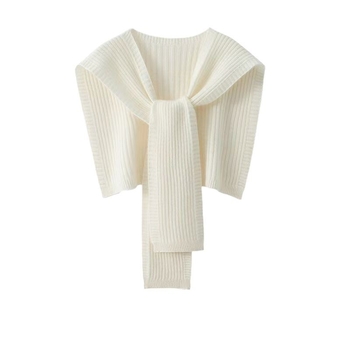 Unisex adīta šalle-vestes korejiešu stilā, warp-knit imitācijas kašmīrs, daudzfunkcionāls