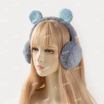 Koreai stílusú fülvédők – aranyos kör alakú fülek, plüss meleg téli kültéri használatra, uniszex felnőttek