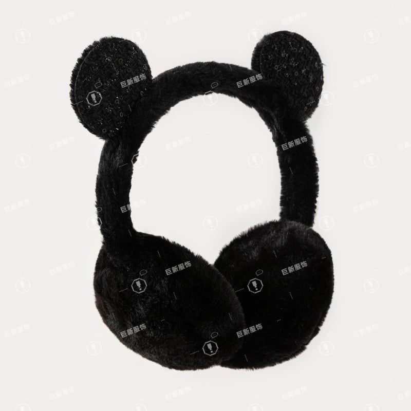 Koreai stílusú fülvédők – aranyos kör alakú fülek, plüss meleg téli kültéri használatra, uniszex felnőttek