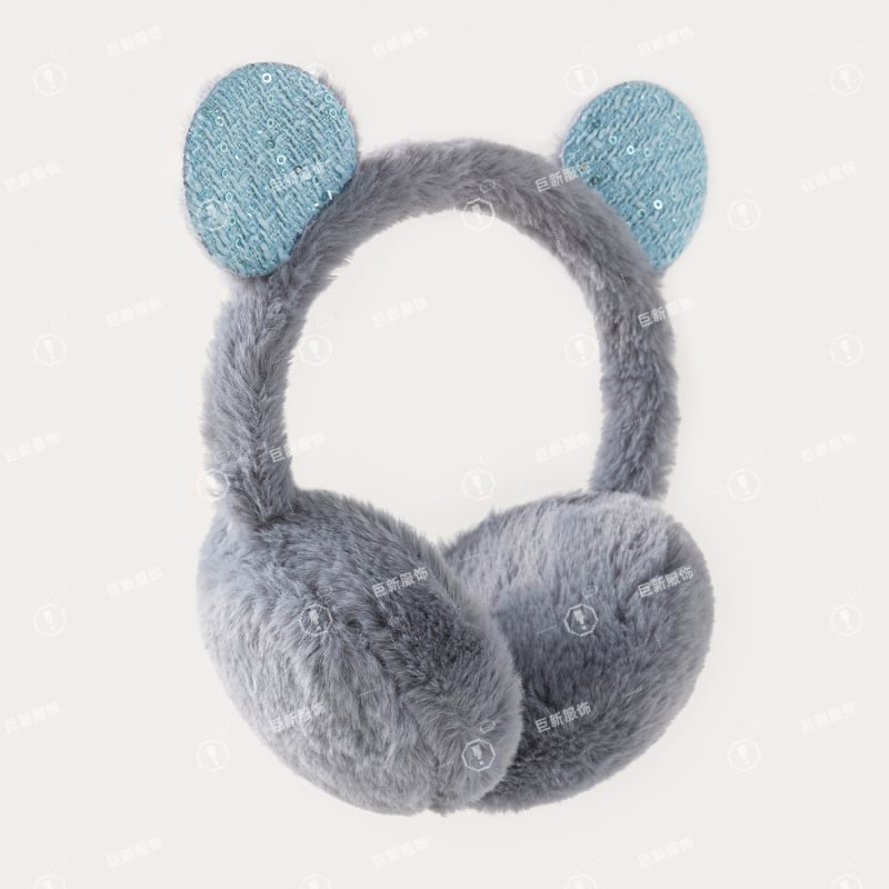 Koreai stílusú fülvédők – aranyos kör alakú fülek, plüss meleg téli kültéri használatra, uniszex felnőttek