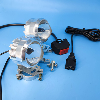 Motorkerékpár LED fényszóró, univerzális 12-85V, állítható fényerő, magas és alacsony fény
