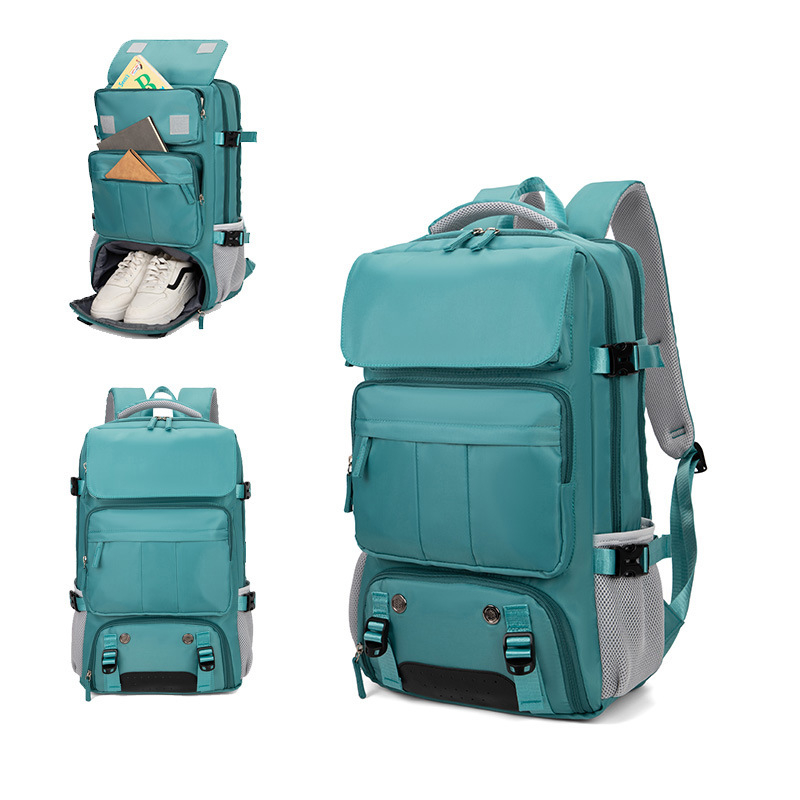 Ceļojumu mugursoma ar lielu ietilpību, USB interfeiss, 36–55L, Oxford audums, piemērots 16 collu klēpjdatoram, izliektas plecu siksnas