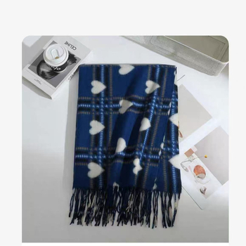 Женски вълнен шал с каре и пискюли, мек и топъл, квадратен шал за рамене • В наличност • Код: JH-SJHS • Стартиране: пролет 2022 • Сезон: зима