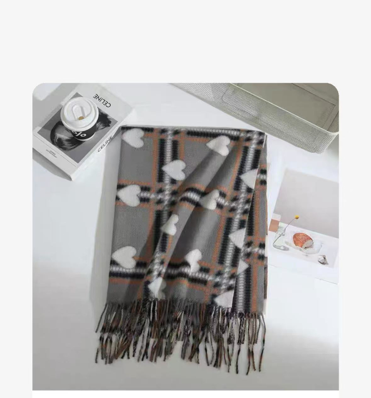 Женски вълнен шал с каре и пискюли, мек и топъл, квадратен шал за рамене • В наличност • Код: JH-SJHS • Стартиране: пролет 2022 • Сезон: зима