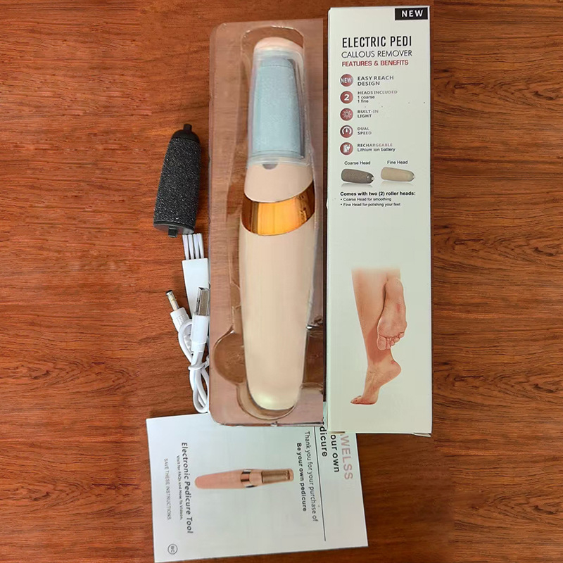 Pilă electrică pentru picioare cu perie automată – îndepărtare a pielii moarte, model qwt-385, lansare 2025-06-30