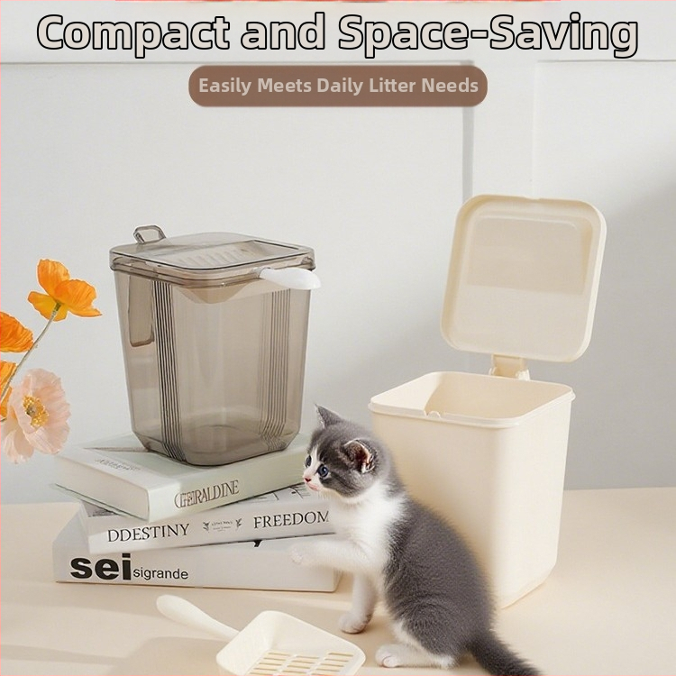 Prenosná miska na stelku pre mačky, multifunkčný dizajn, PP materiál; nie je dovážaná, bez značky