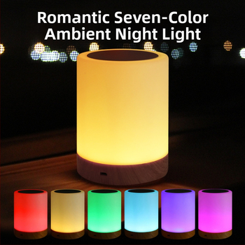 Nakts gaisma ar iebūvētu bateriju, stikla abažūrs, pogas slēdzis, gudra vadība, spriegums ≤36V