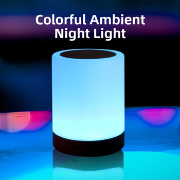 Nakts gaisma ar iebūvētu bateriju, stikla abažūrs, pogas slēdzis, gudra vadība, spriegums ≤36V