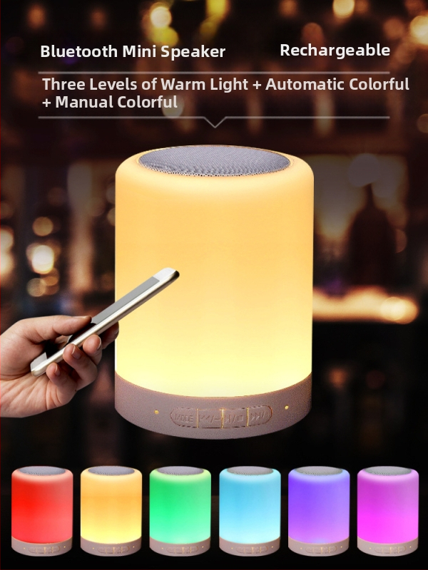 Nakts gaisma ar iebūvētu bateriju, stikla abažūrs, pogas slēdzis, gudra vadība, spriegums ≤36V